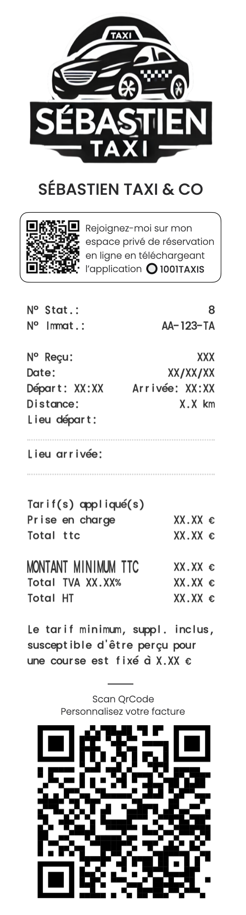 Exemple de ticket personnalisé POWER PRINT 2.0