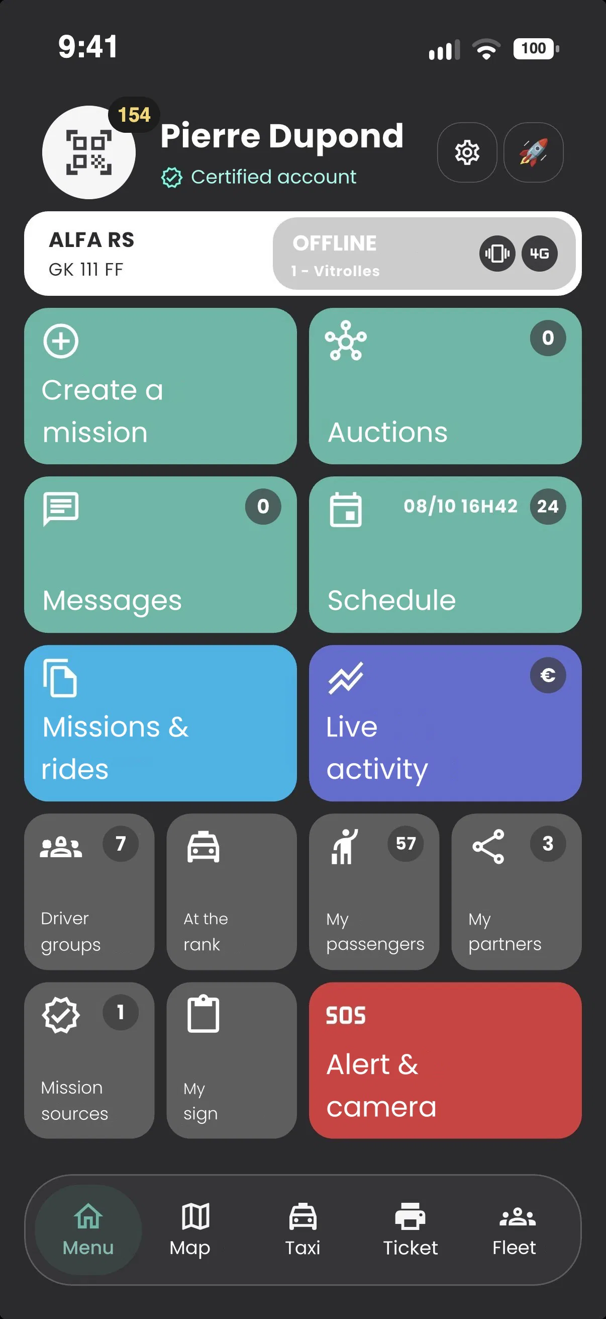 myCloudTaxi DRIVER app