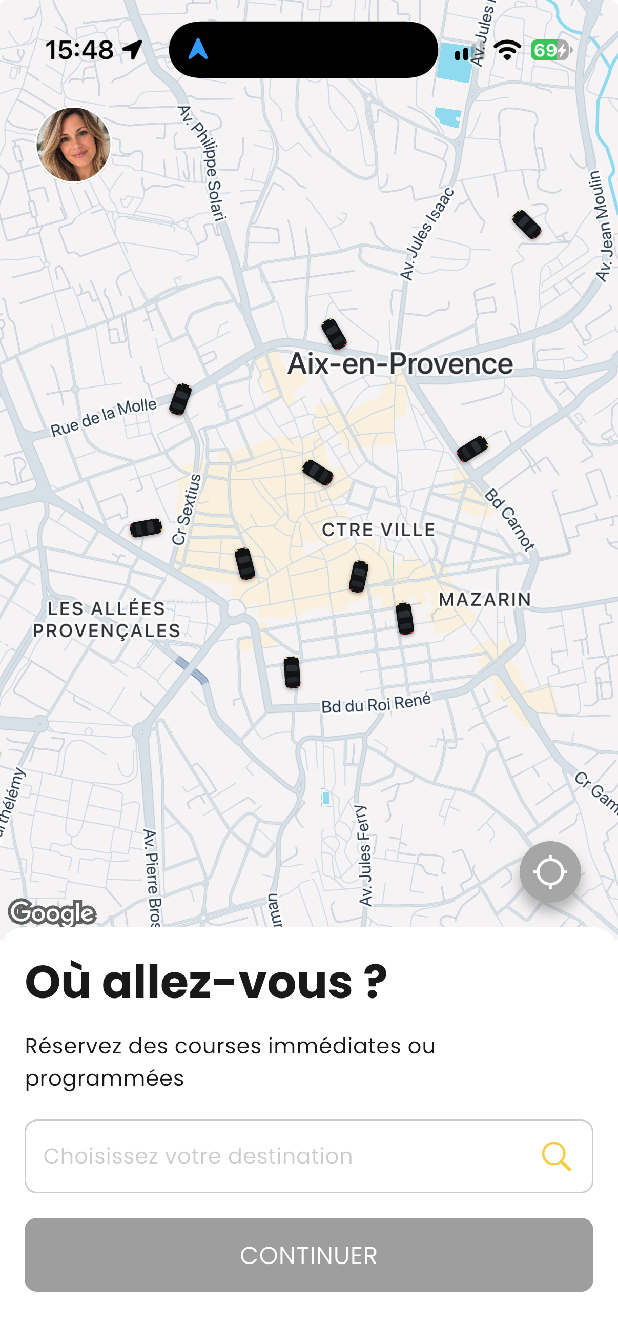 Application 1001TAXIS