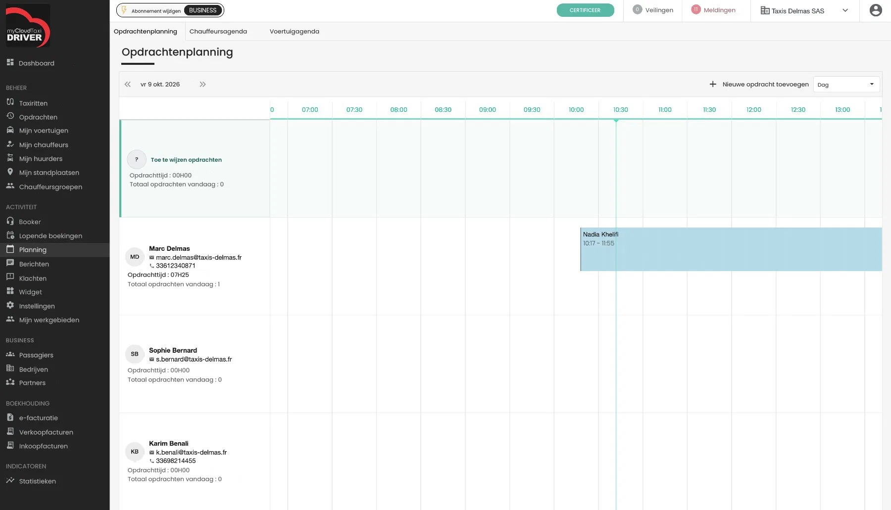 Planning van opdrachten